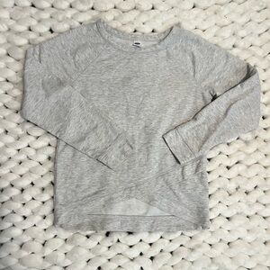 Old Navy Girls Gray Cross-front Sweatshirt